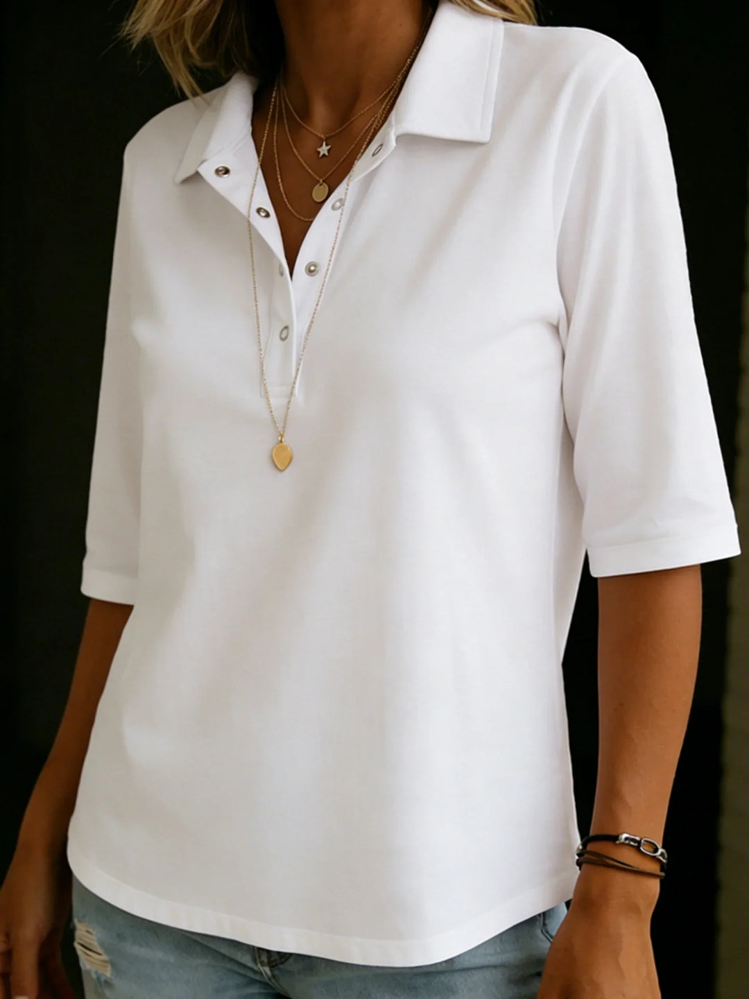 Polo T-shirt with Short Sleeves for Women