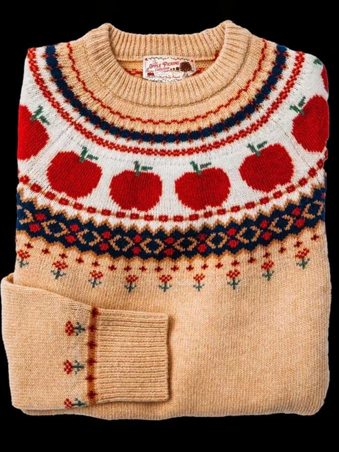 Fair Isle Striktrøje med Halloweenmotiv til Kvinder