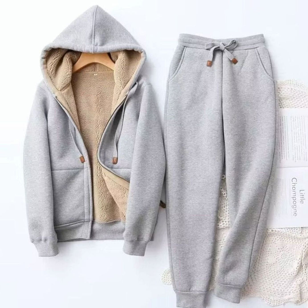 Fleece-lined Two-Piece Mjøsæt for Women