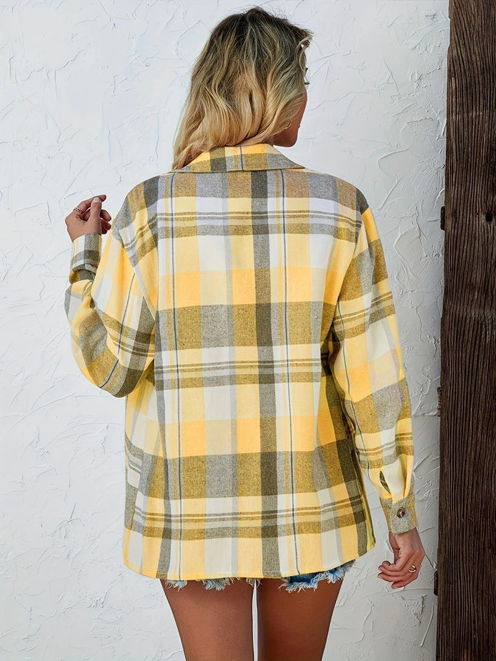 Ternet flannelskjorte med lommer