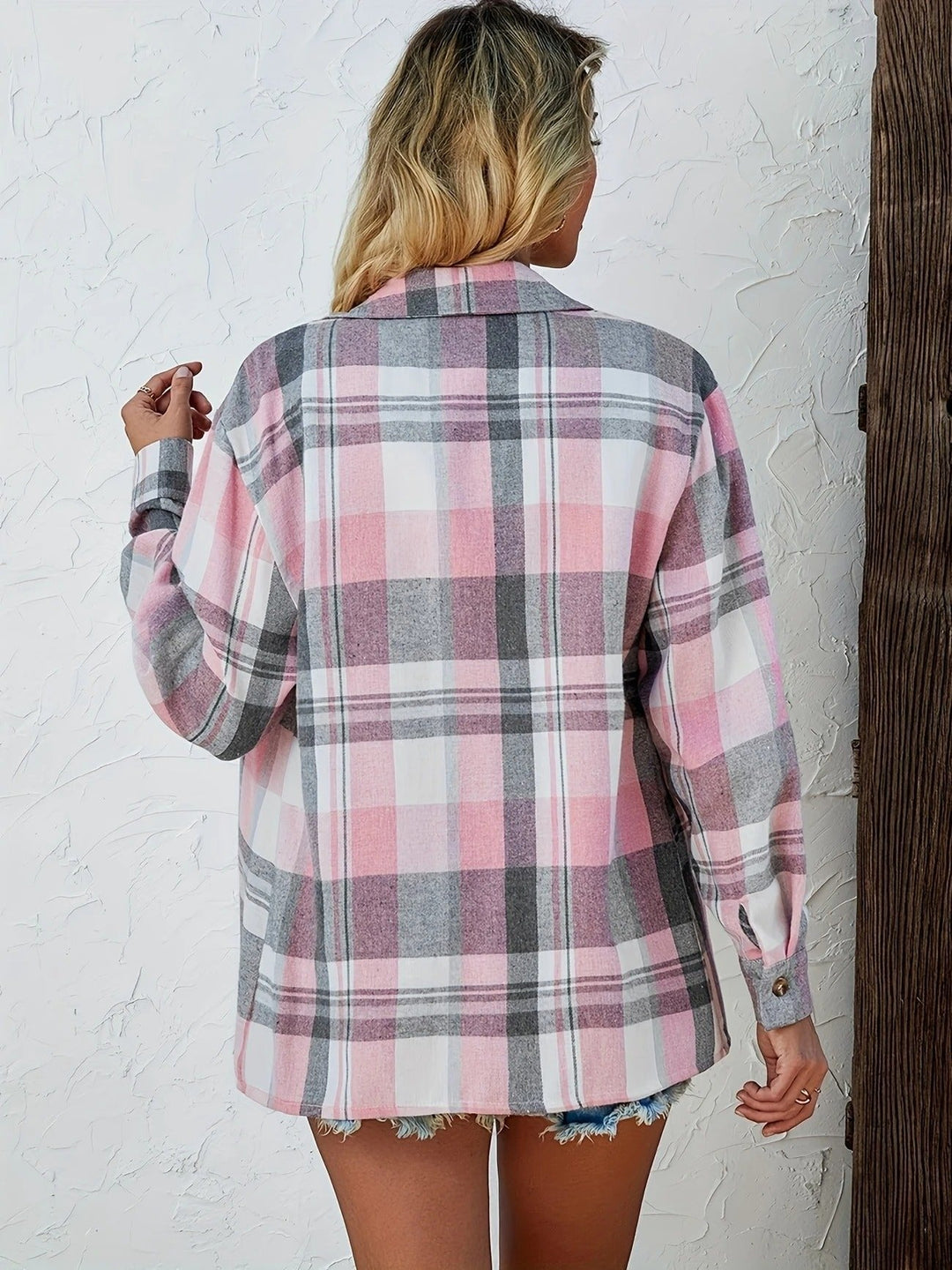 Ternet flannelskjorte med lommer