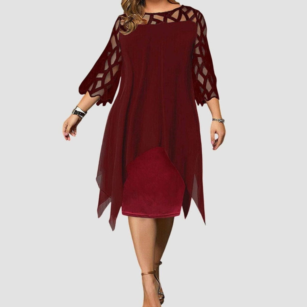 Blonde midi dress for women