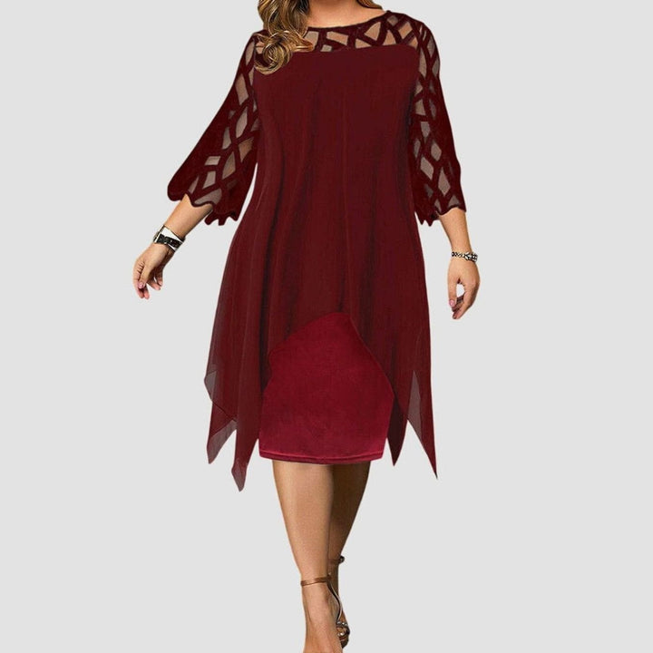 Blonde midi dress for women
