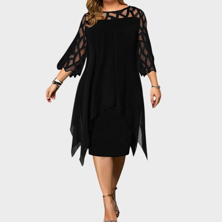 Blonde midi dress for women