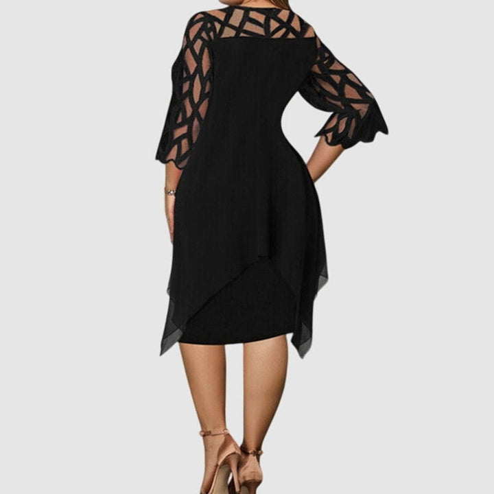 Blonde midi dress for women