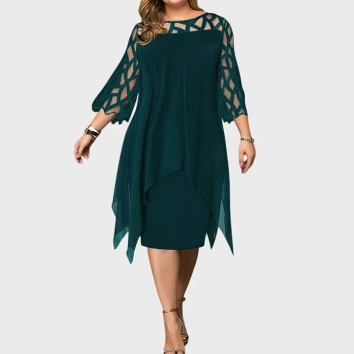 Blonde midi dress for women