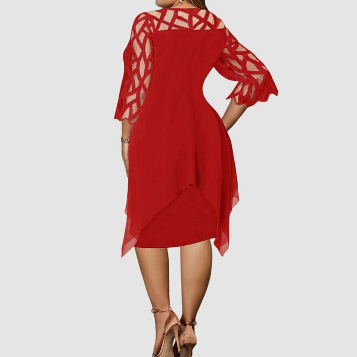 Blonde midi dress for women