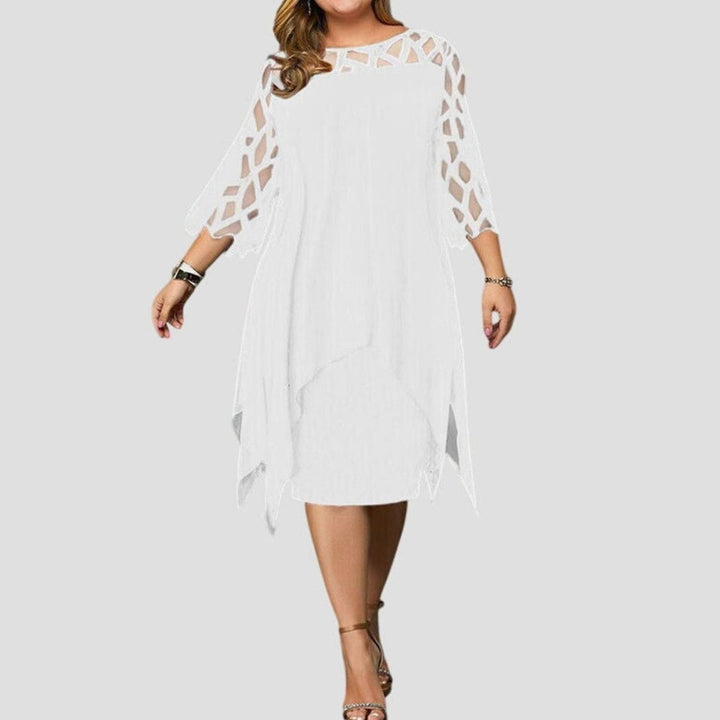 Blonde midi dress for women