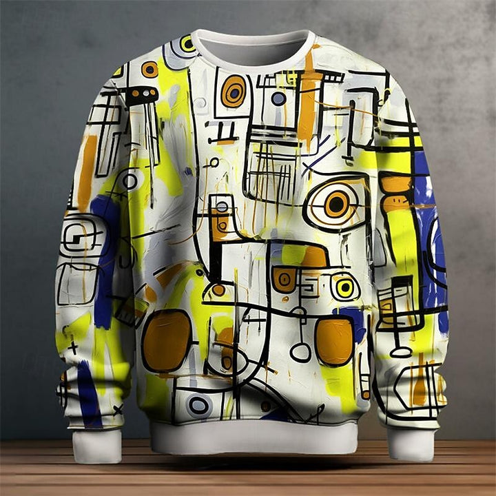 Men’s Round-Neck Sweatshirt with Print